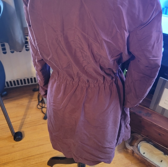 H & M Burgundy Hooded ZIppered Utility Cardigan - Picture 7 of 12